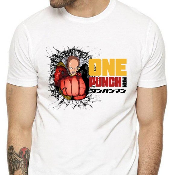One Punch Man Saitama Anime T-Shirt - Picture 1 of 1